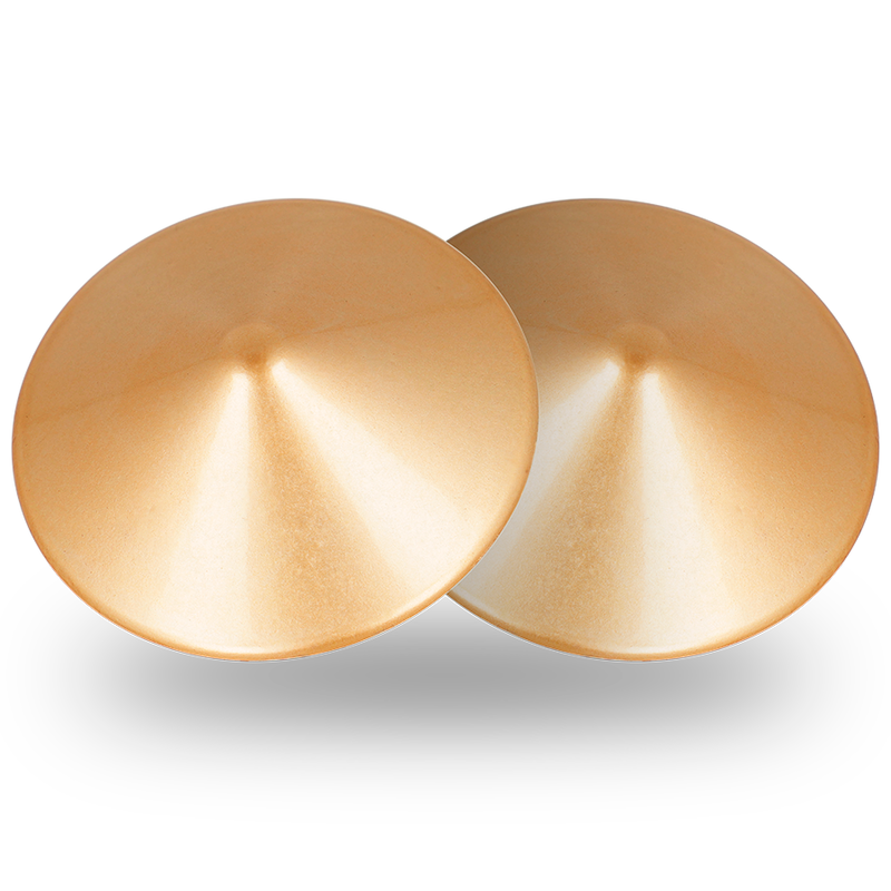 Capas para Mamilos em Círculo Dourado