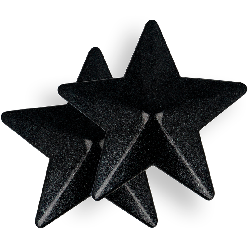 Cubrenipples Seductores en Forma de Estrella Negra