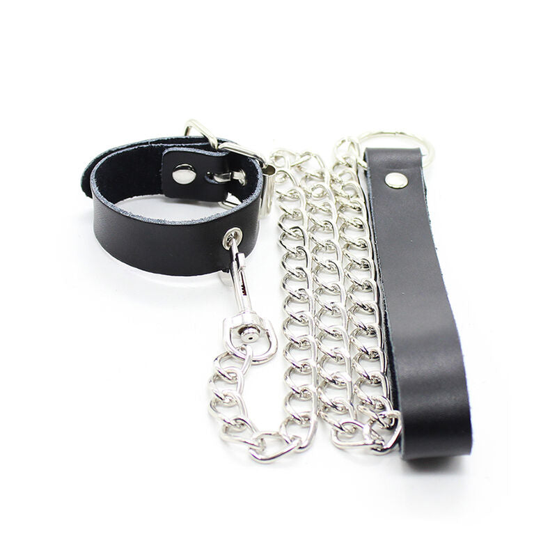 Bondage Leather Strap with Penis Necklace
