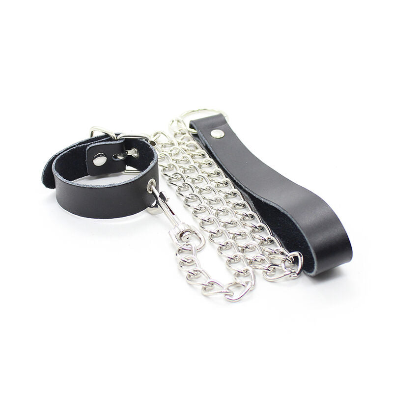 Bondage Leather Strap with Penis Necklace