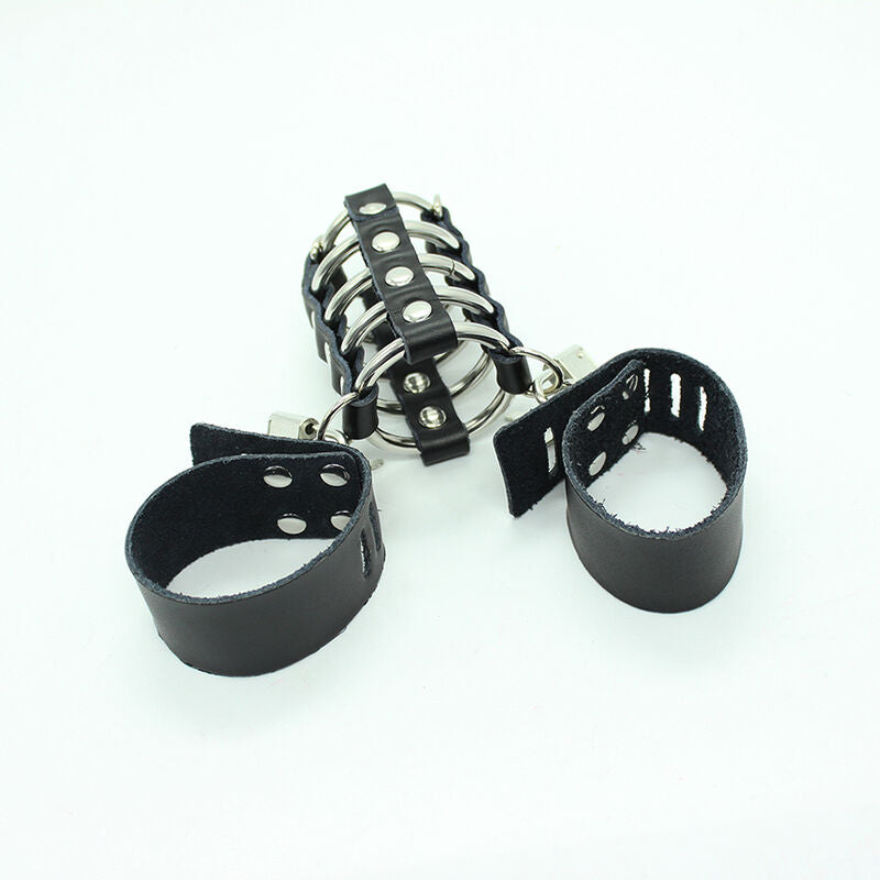 Metal & Leather Penis Cage