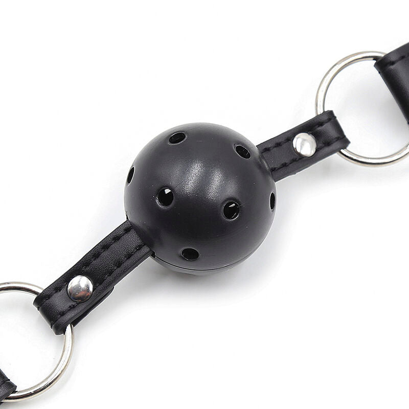 Breathable Ball Gag with Nipple Clamps