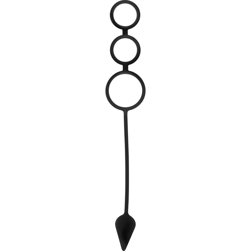 Premium Silicone Cock Rings & Anal Plug Set