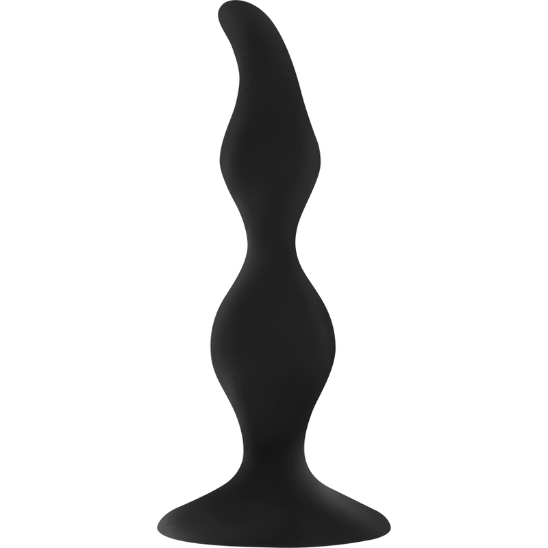 12 Cm Curved Anal Plug with Suction Cup