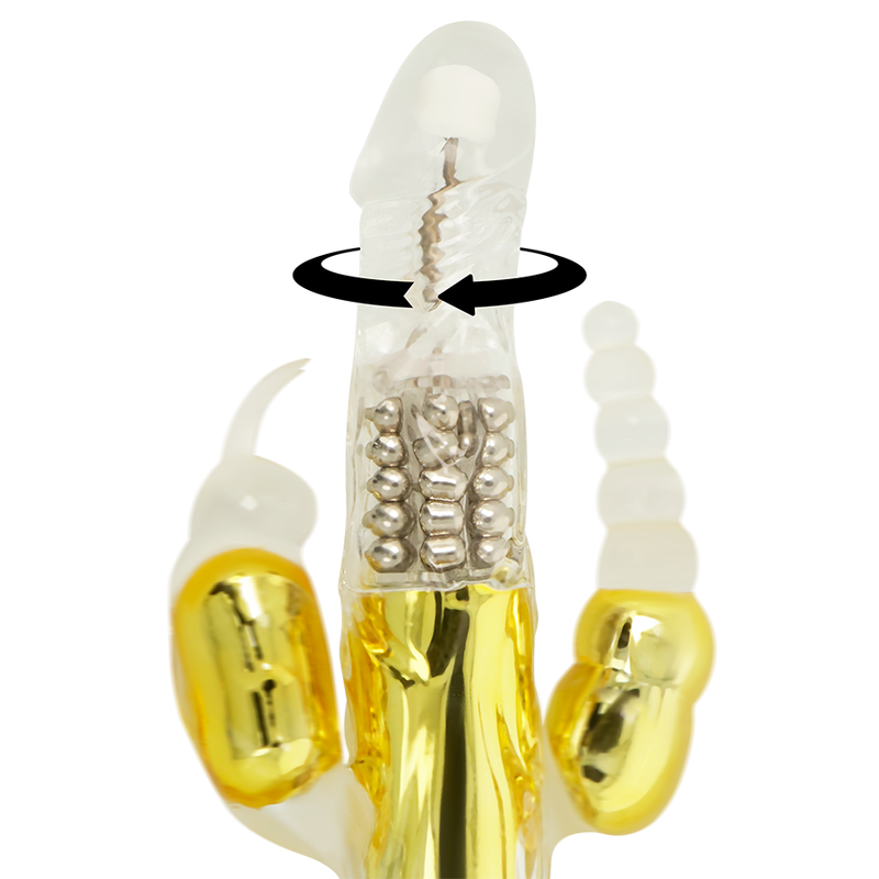 Vibrador Multifuncional de Placer Dorado