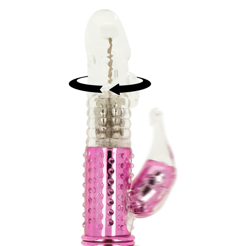 Dual-Action Rotating Vibrator with Clit Stimulator
