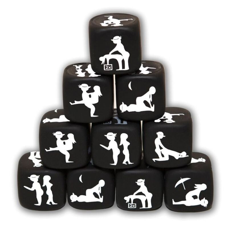 Juego de Dados Negro de Posturas