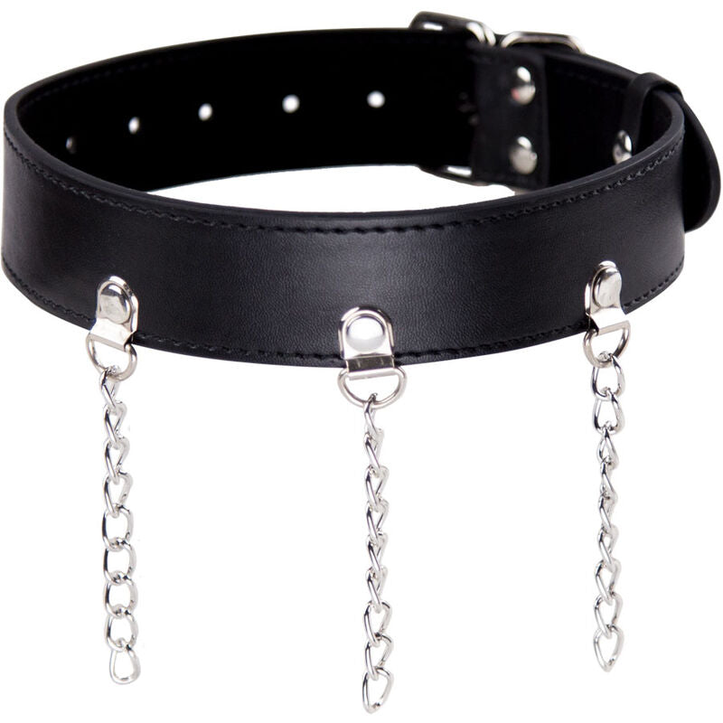 Collar con Anillos Elegantes para Bondage y Fetichismo