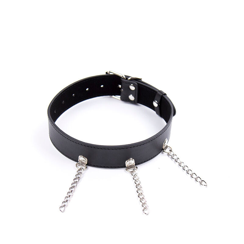 Collar con Anillos Elegantes para Bondage y Fetichismo