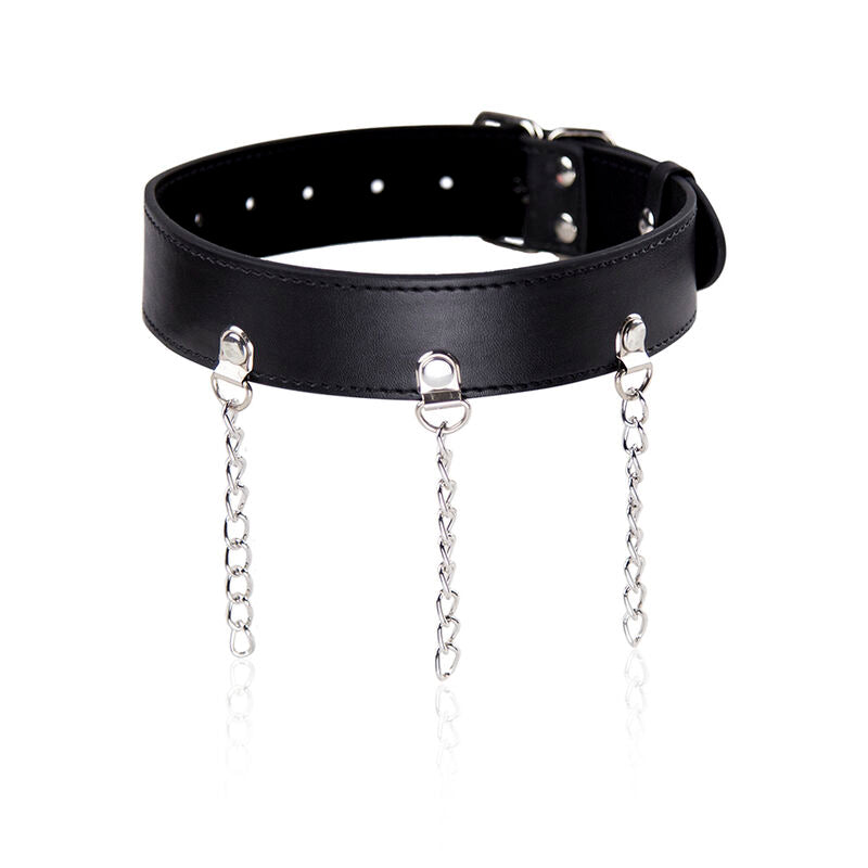 Collar con Anillos Elegantes para Bondage y Fetichismo