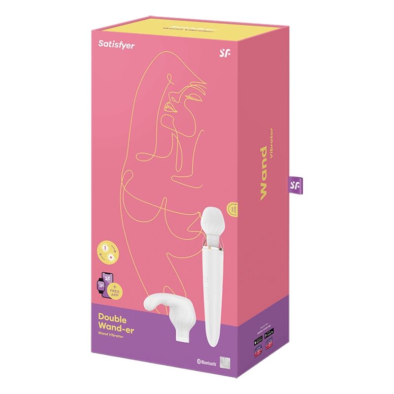 Double Wander App Intimate Toy - White
