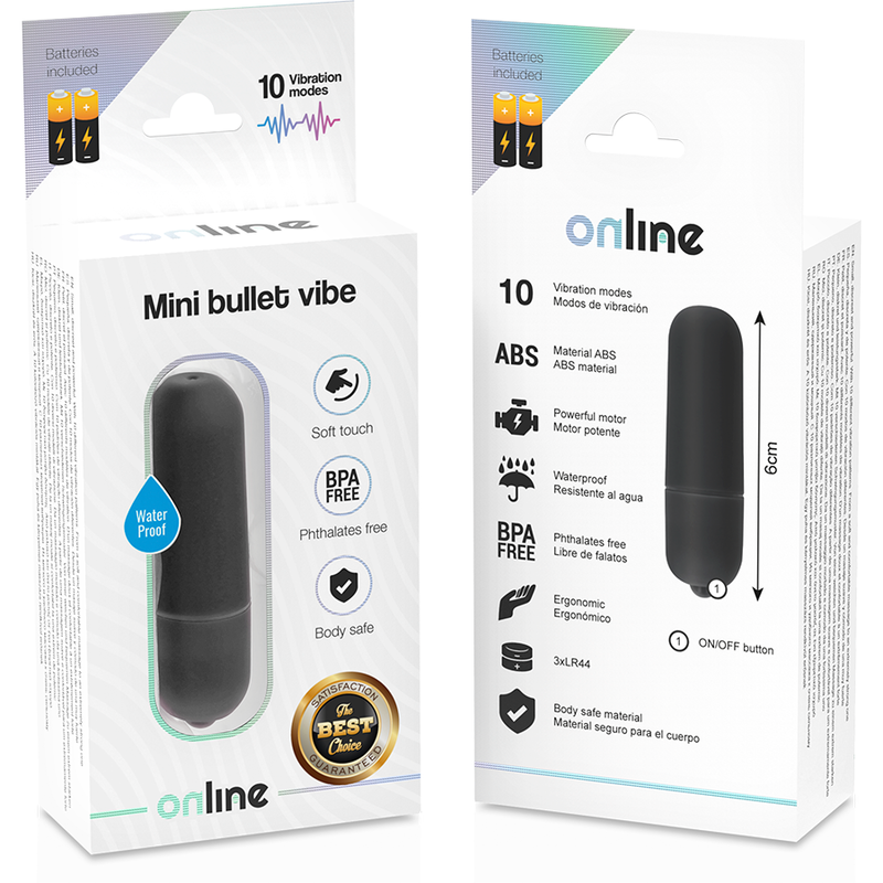 Vibrador Mini Bala Negro