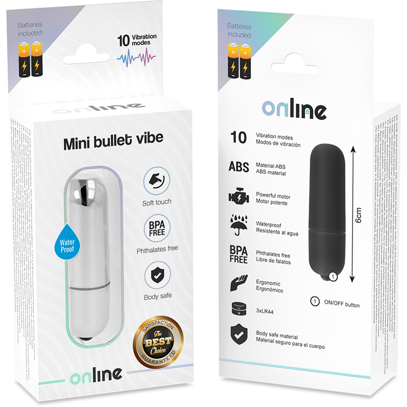 Mini Vibrador Bala Plateado