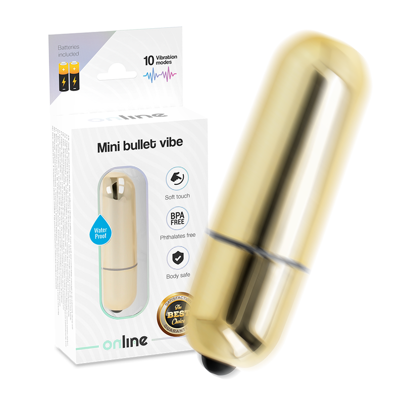Vibrador Mini Bala Dorado