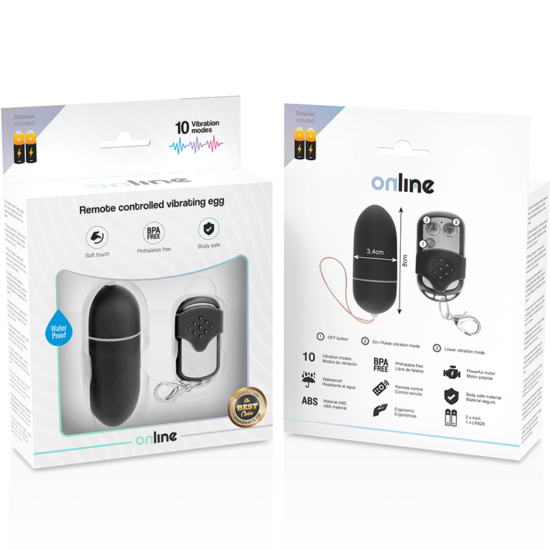 Remote Control Vibrating Egg L - Black