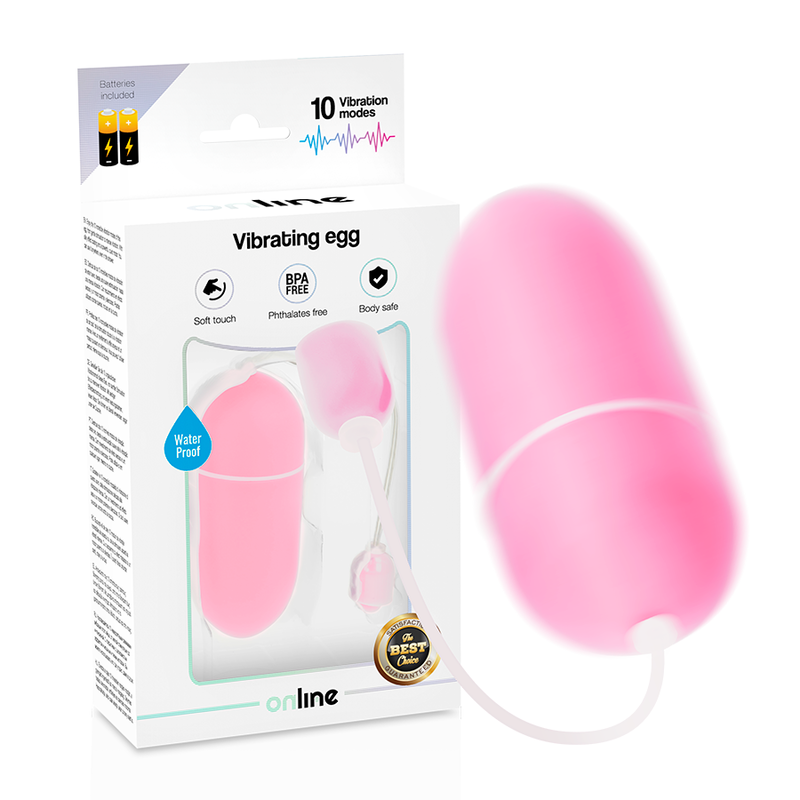 Huevo Vibrador Impermeable Rosa
