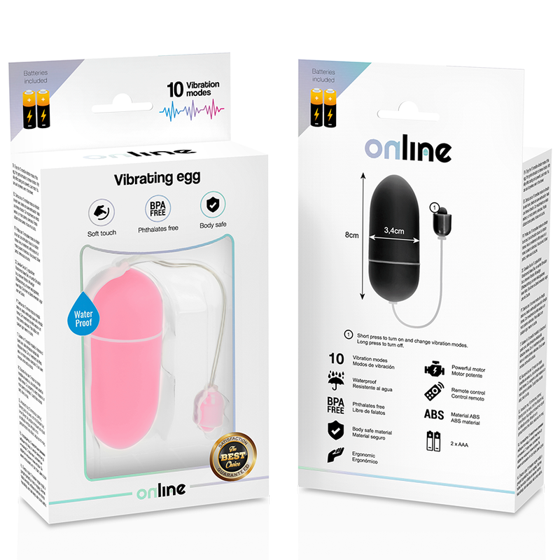 Huevo Vibrador Impermeable Rosa