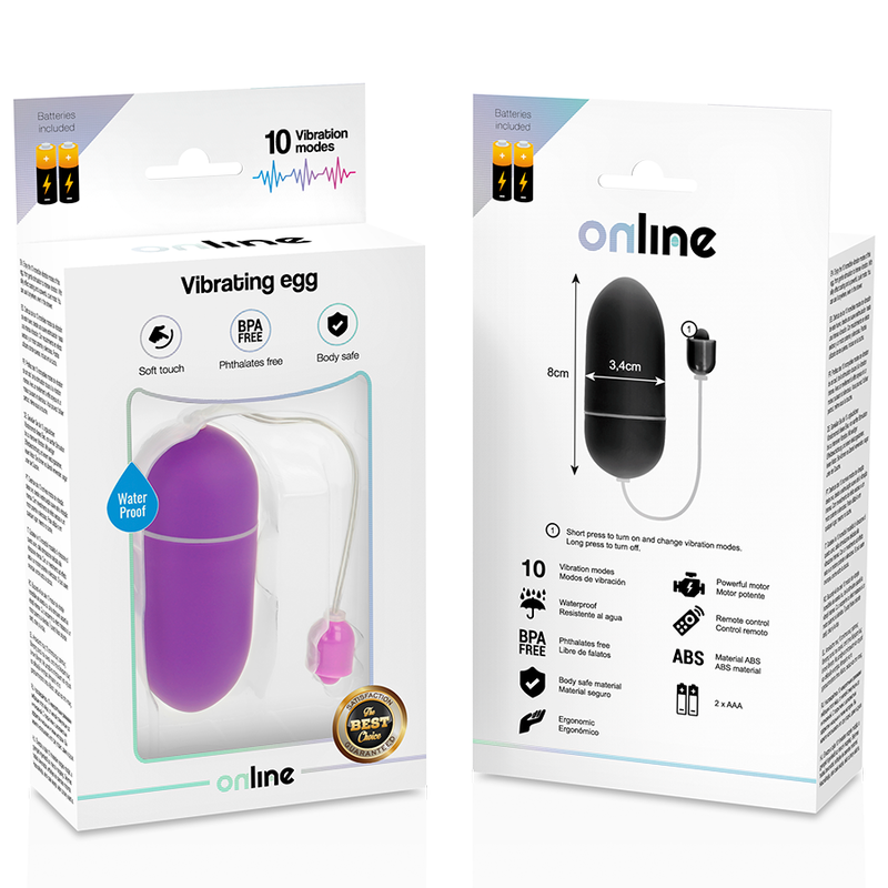 Purple Waterproof Vibrating Egg