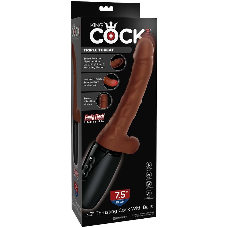 Plus Triple Threat Brown Sex Toy