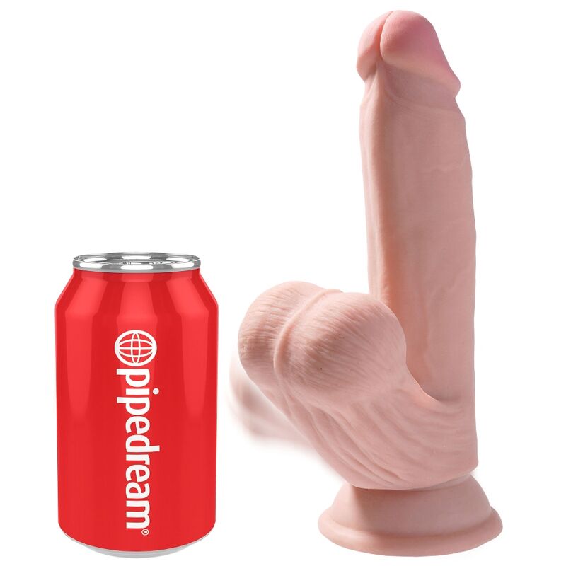 Plus Size Realistic Dildo with Balls 15.2cm