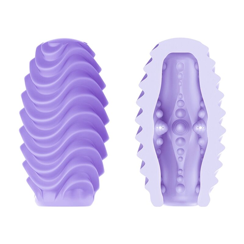 Dual-Textured Lilac Masturbator Egg