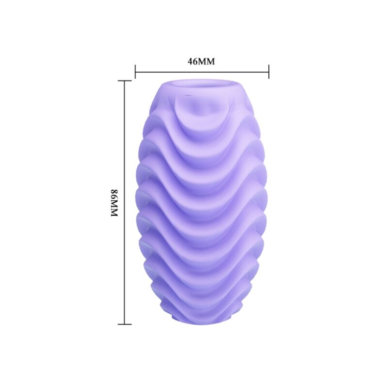 Dual-Textured Lilac Masturbator Egg