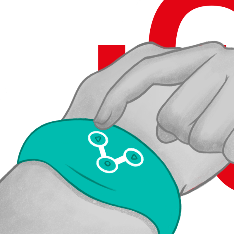 Wireless Remote Control Vibrating Watch