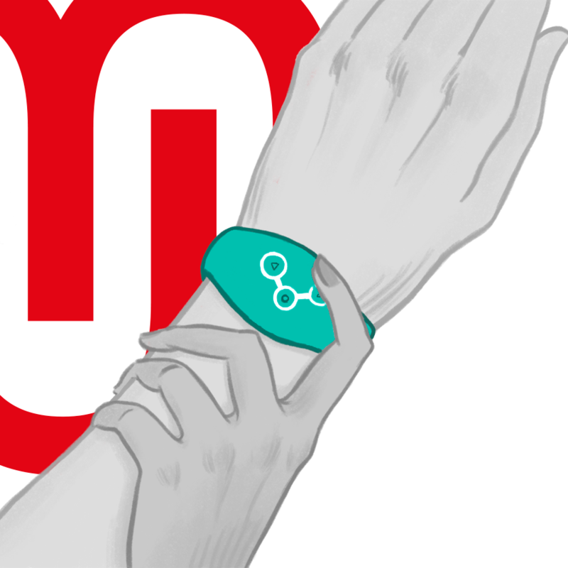 Wireless Remote Control Vibrating Watch