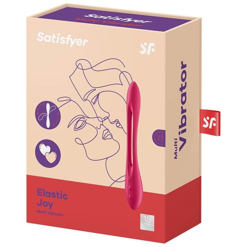 Elastic Joy Red Multi Vibrator