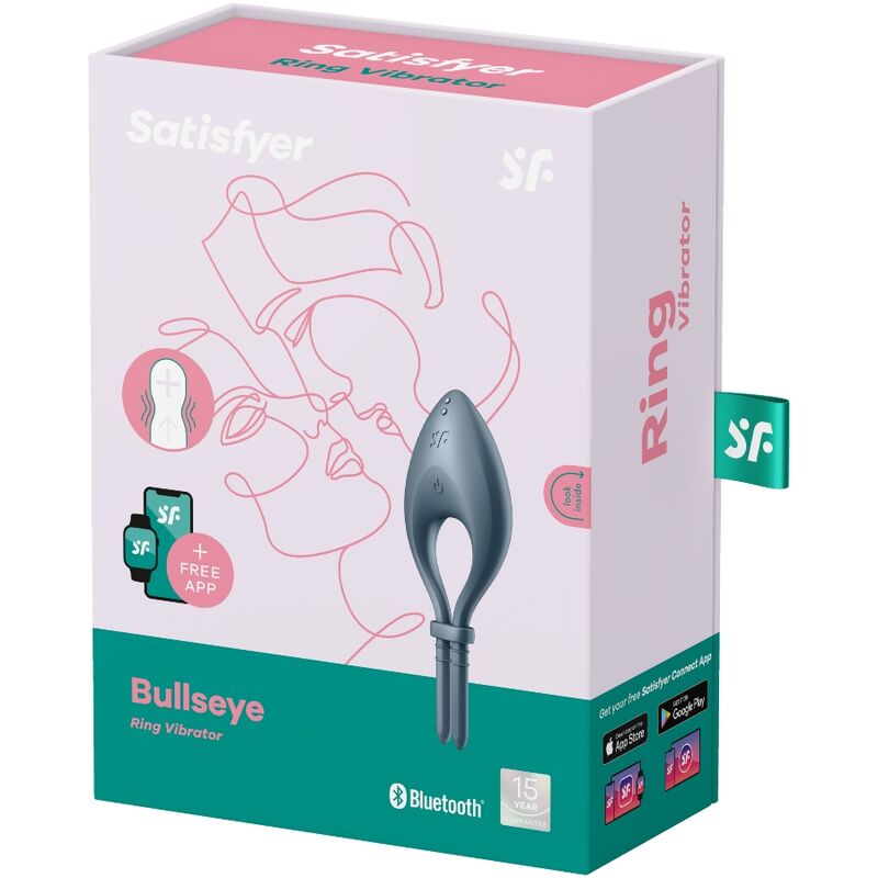 Bullseye App-Controlled Ring Vibrator - Grey