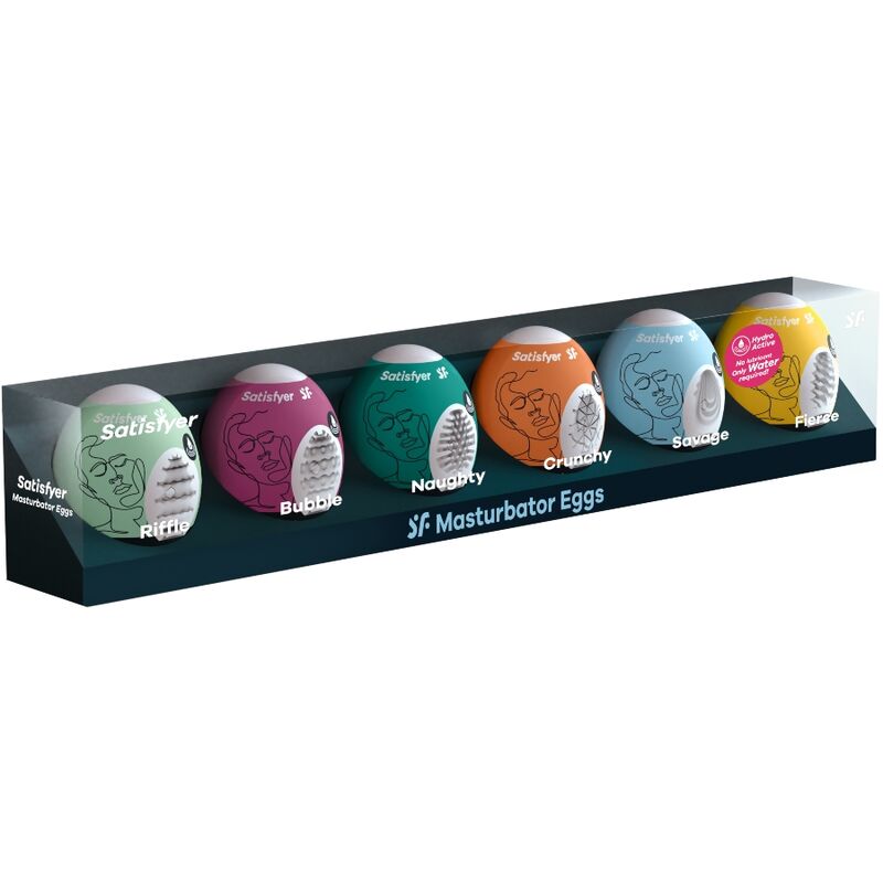 Conjunto de 6 Ovos de Prazer Premium para Masturbação