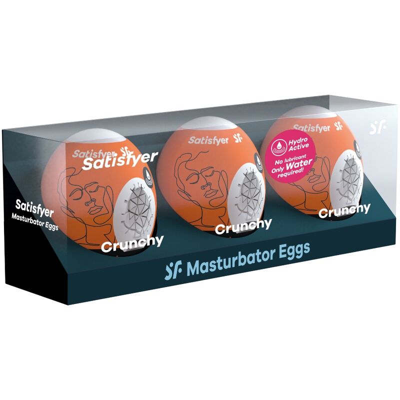 3-Pack Masturbator Eggs: Naughty, Savage & Crunchy