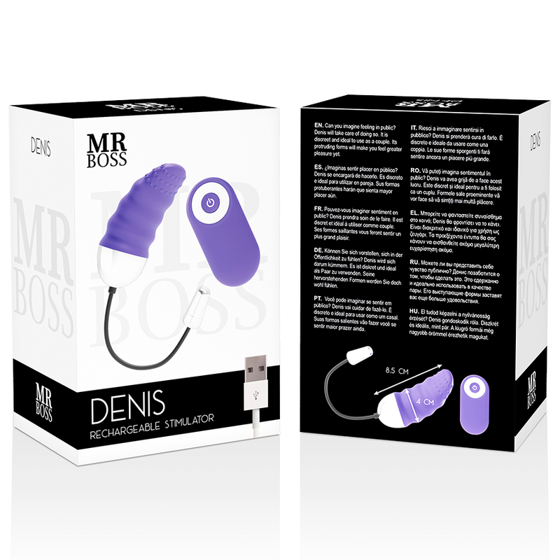 Vibrador con Control Remoto Denis Egg