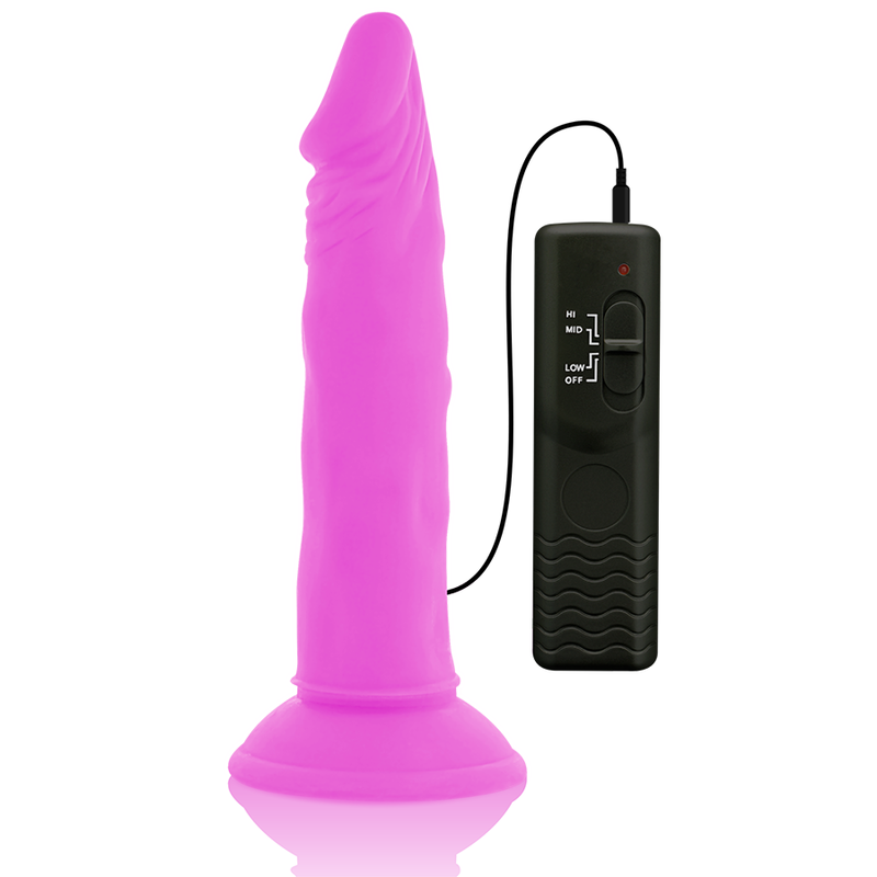 Dildo Vibrador Flexible Morado 23cm