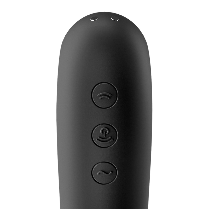 Vibrador de Pulso de Ar com Duplo Beijo - Preto