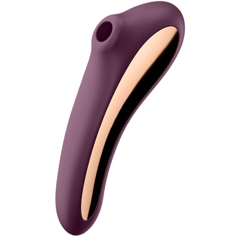 Vibrador de Pulso de Aire con Doble Beso - Rojo Vino
