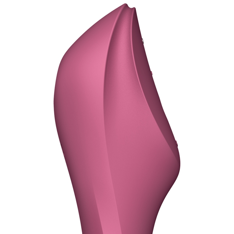 Trinity 3 Curvy Air Pulse Vibrator - Red