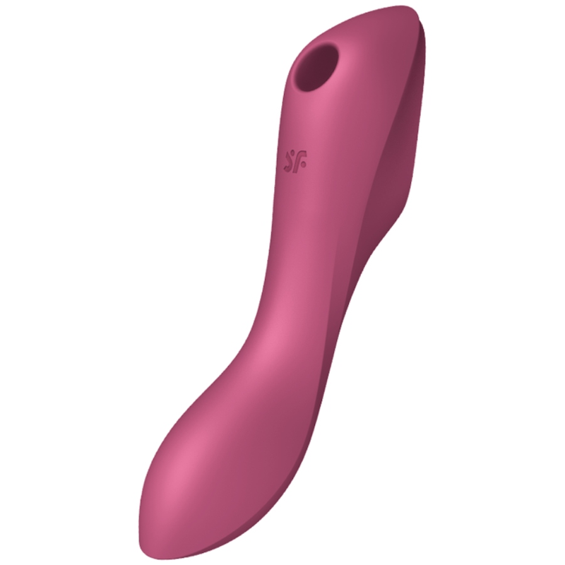 Trinity 3 Curvy Air Pulse Vibrator - Red