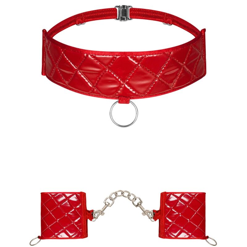 Hunteria Bondage Handcuffs And Choker