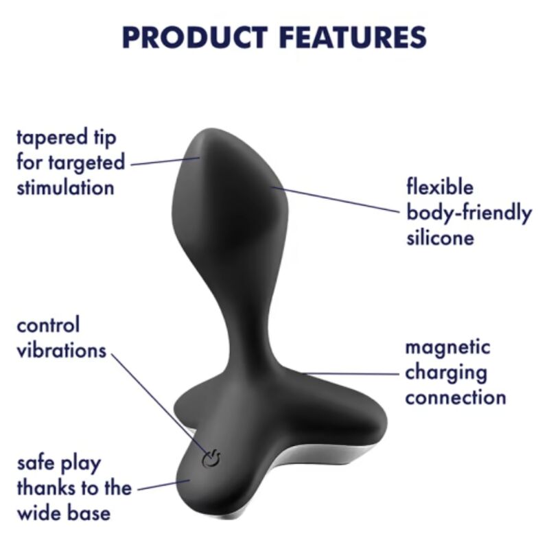 Game Changer Black Vibrating Butt Plug