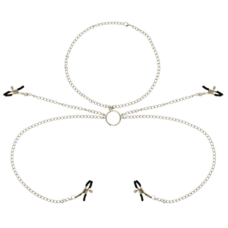 Chained Nipple Clamps Jewelry Set
