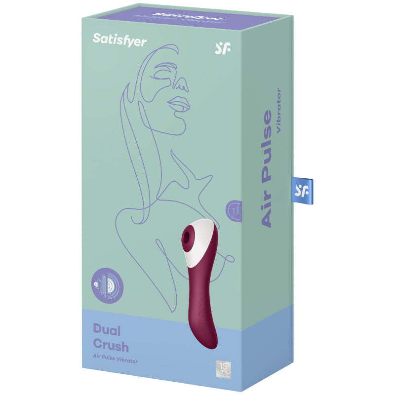 Dual Crush Air Pulse Clitoral Vibrator
