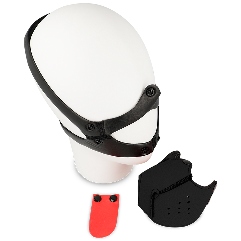 Black Bondage Muzzle for Restraint Play