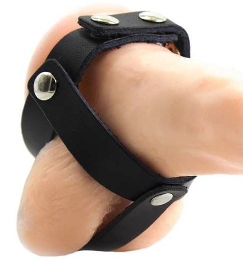 Premium Leather Testicle Ball Cage Restraint