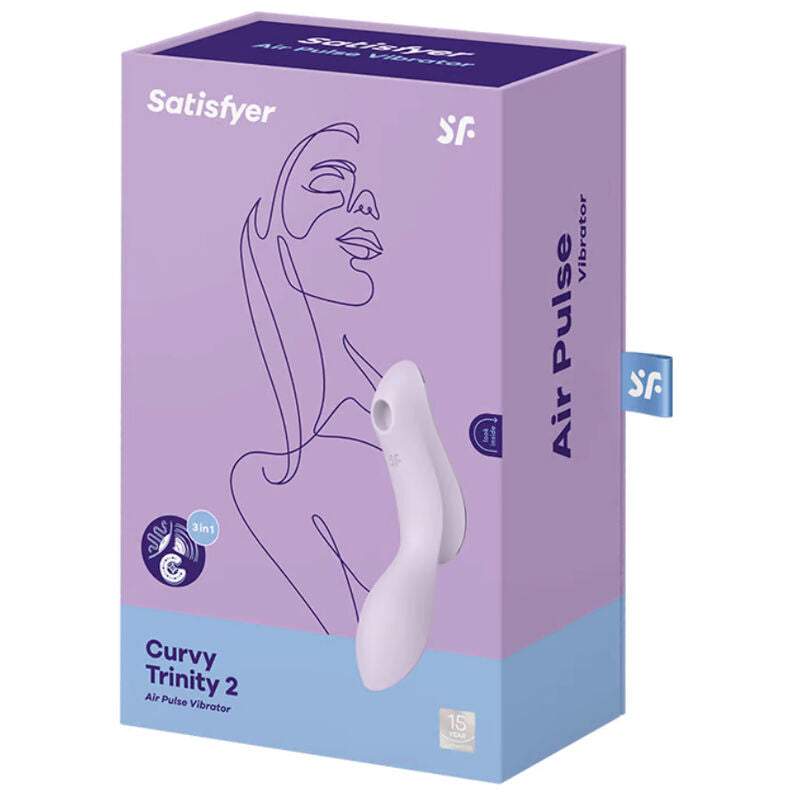 Vibrador com Pulso de Ar Curvy Trinity 2 Roxo