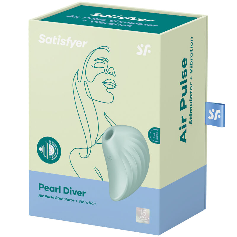 Pearl Diver Air Pulse Stimulator Green