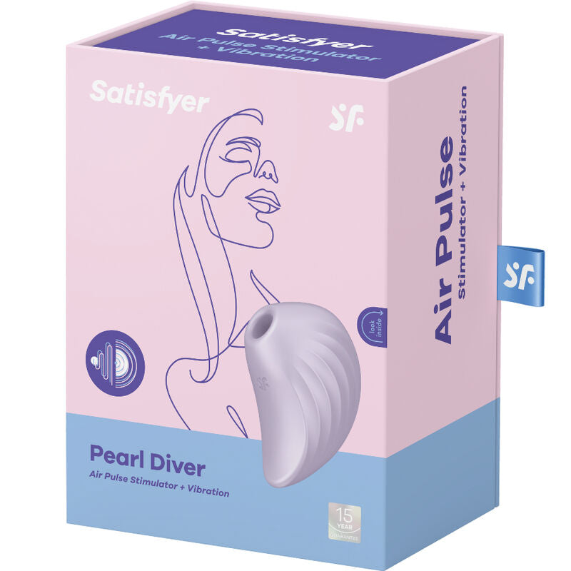 Pearl Diver Air Pulse Stimulator Violet