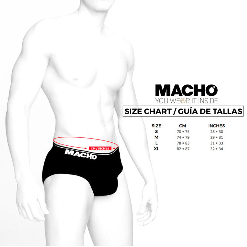 Ms24R Dark Red Briefs, Size M