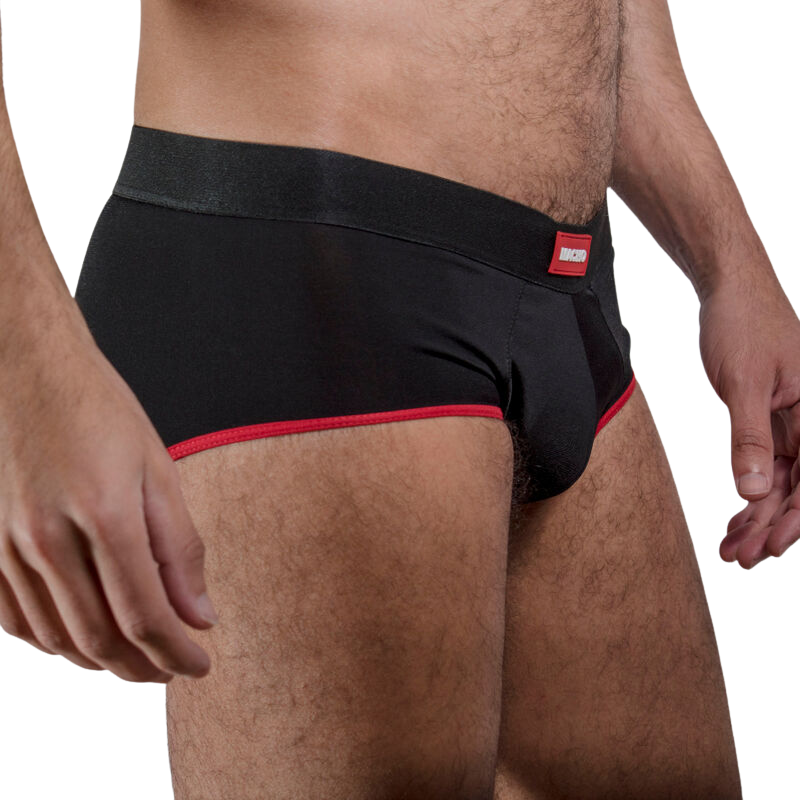 Ms24R Dark Red Briefs, Size M