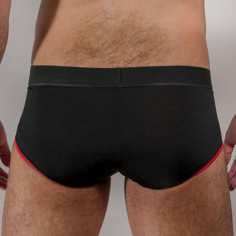 Ms24R Dark Red Briefs, Size M